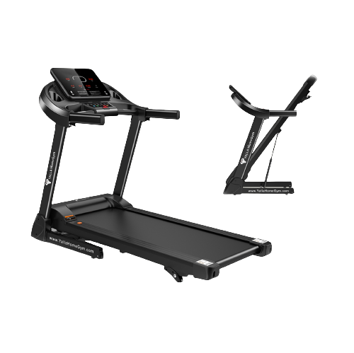 YALLA HomeGym Fitness For Everyone Treadmill 0.6-14KM/H with LED Screen, 2.5HP Motor, Compact, Foldable with 3 levels Manual Incline, Smart Display
