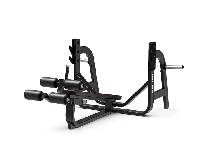 F-1077/50 DECLINE BENCH WITH PLATE RACK