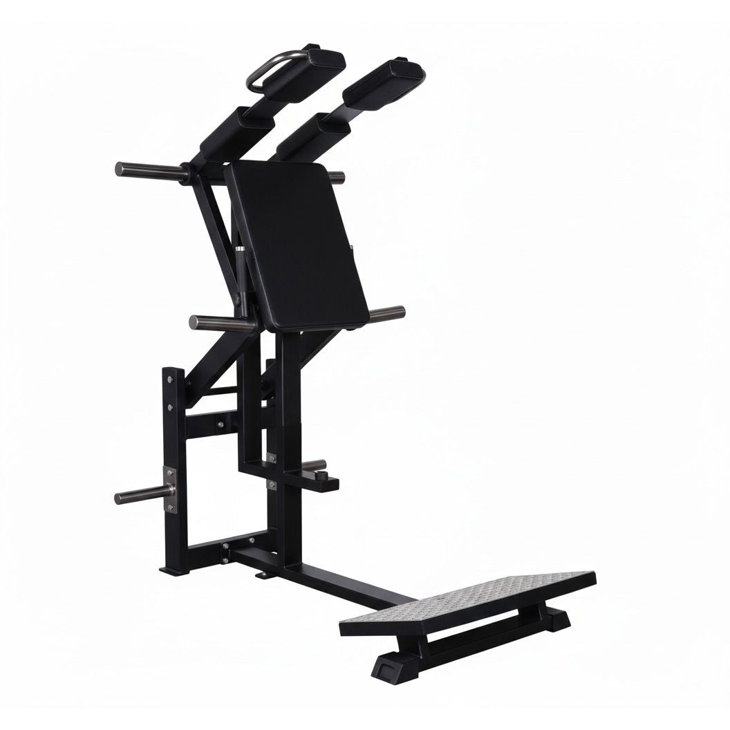 Gymleco 044 V-Squat / Hack Squat Machine – Plate Loaded