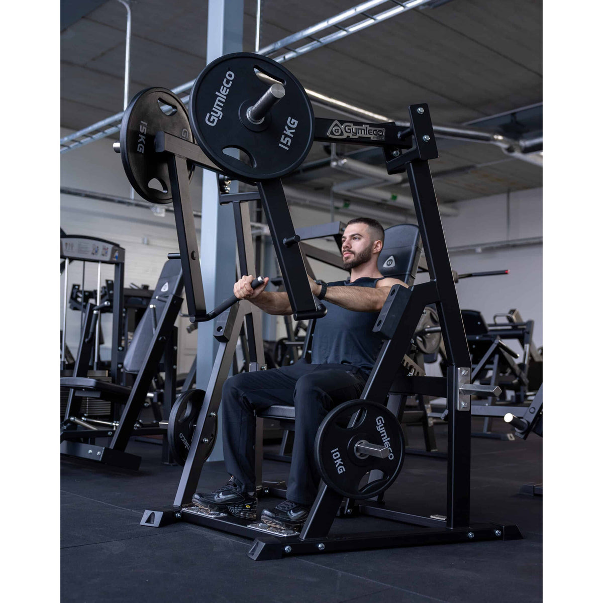 Gymleco Decline Chest Press - Premium Plate-Loaded Chest Machine — view 10