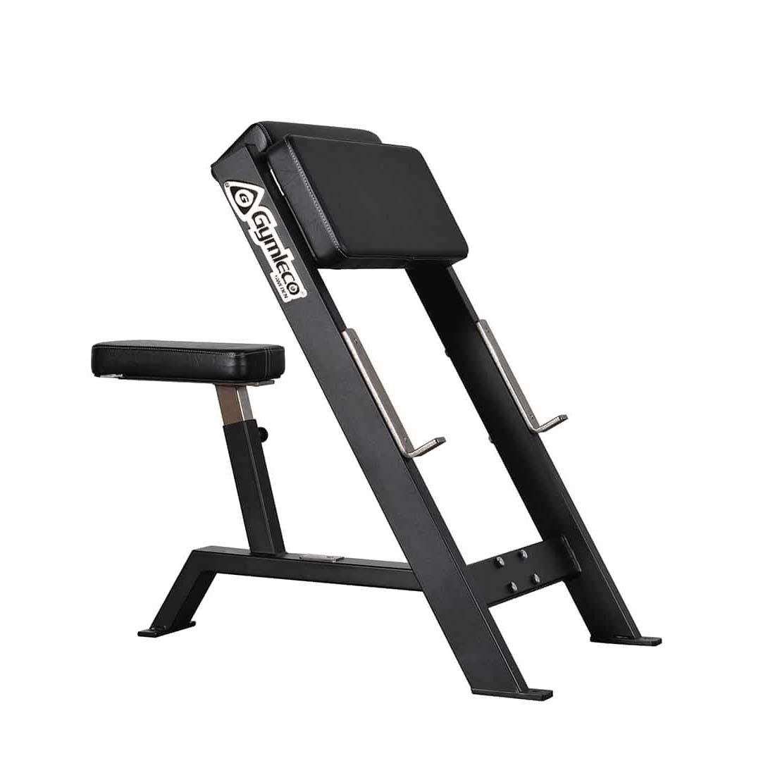 Gymleco Seated Scott Curl Bench for Maximum Biceps Isolation
