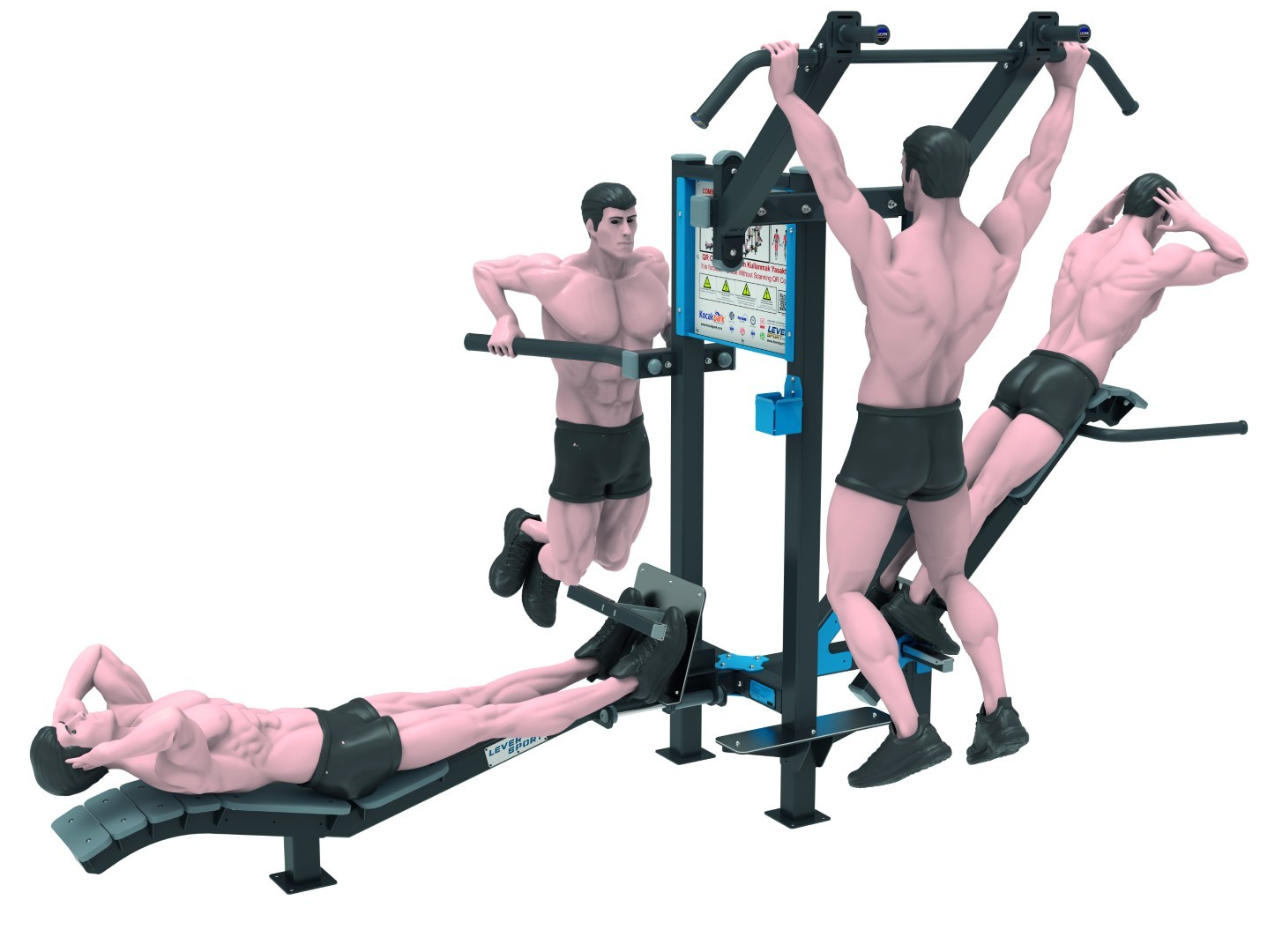 COMBINATION CORE RACK BAR DIPS CHIN UP – LKF 1130-2