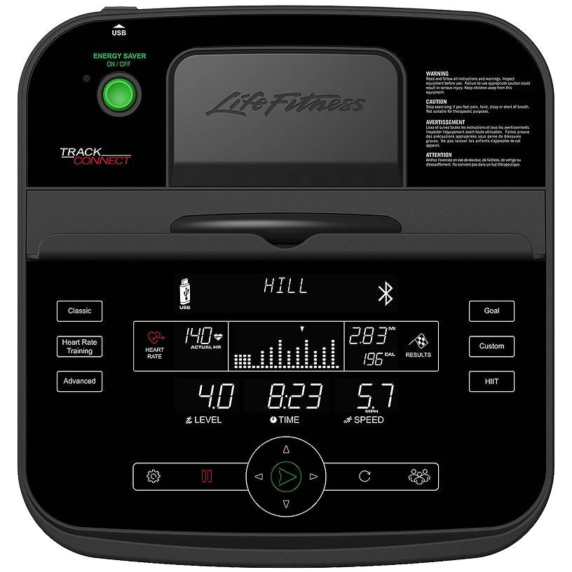 Life Fitness 3 HP F3 Folding Treadmill Base+Track Console