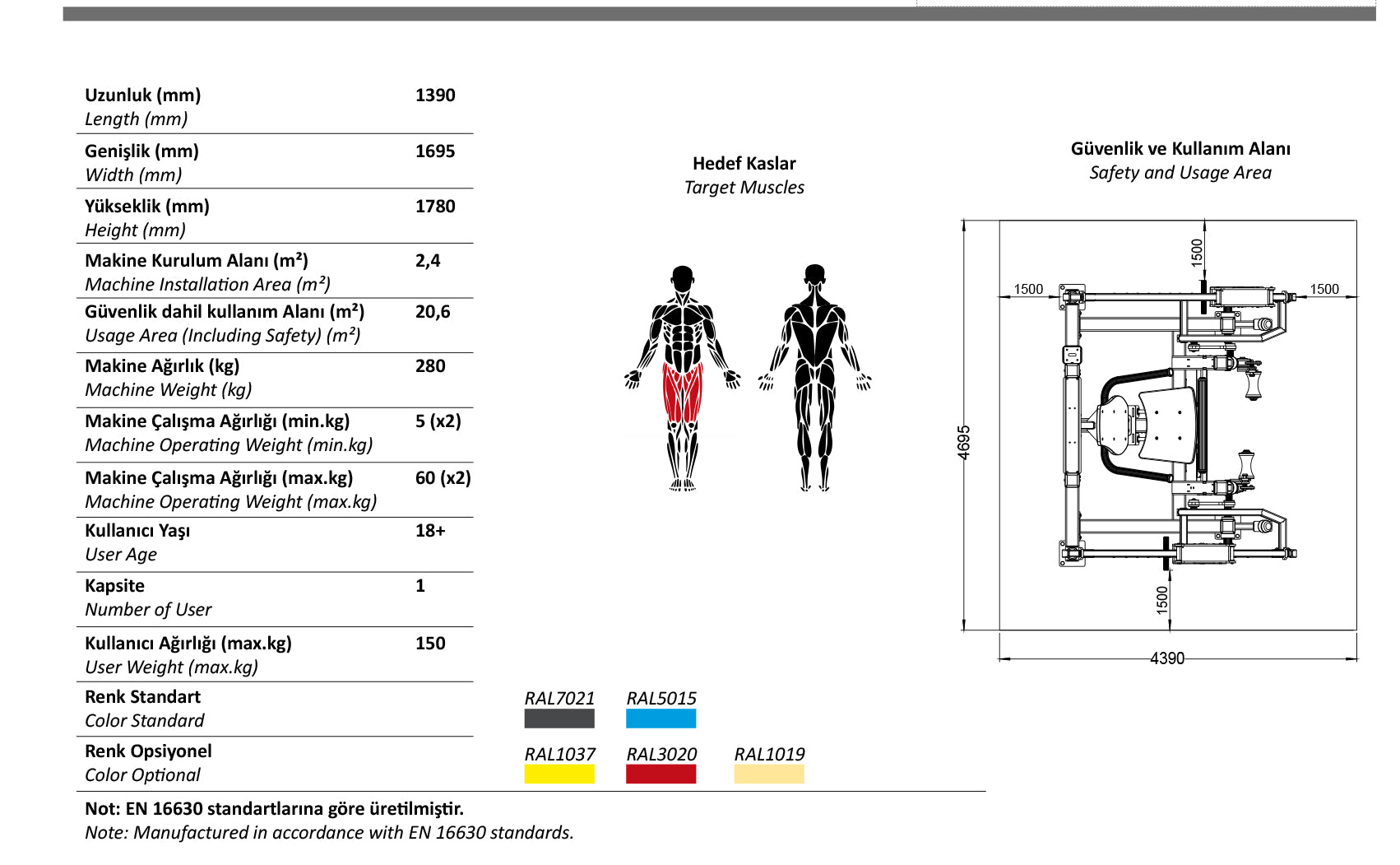 LEG EXTENSION – LKF 1150