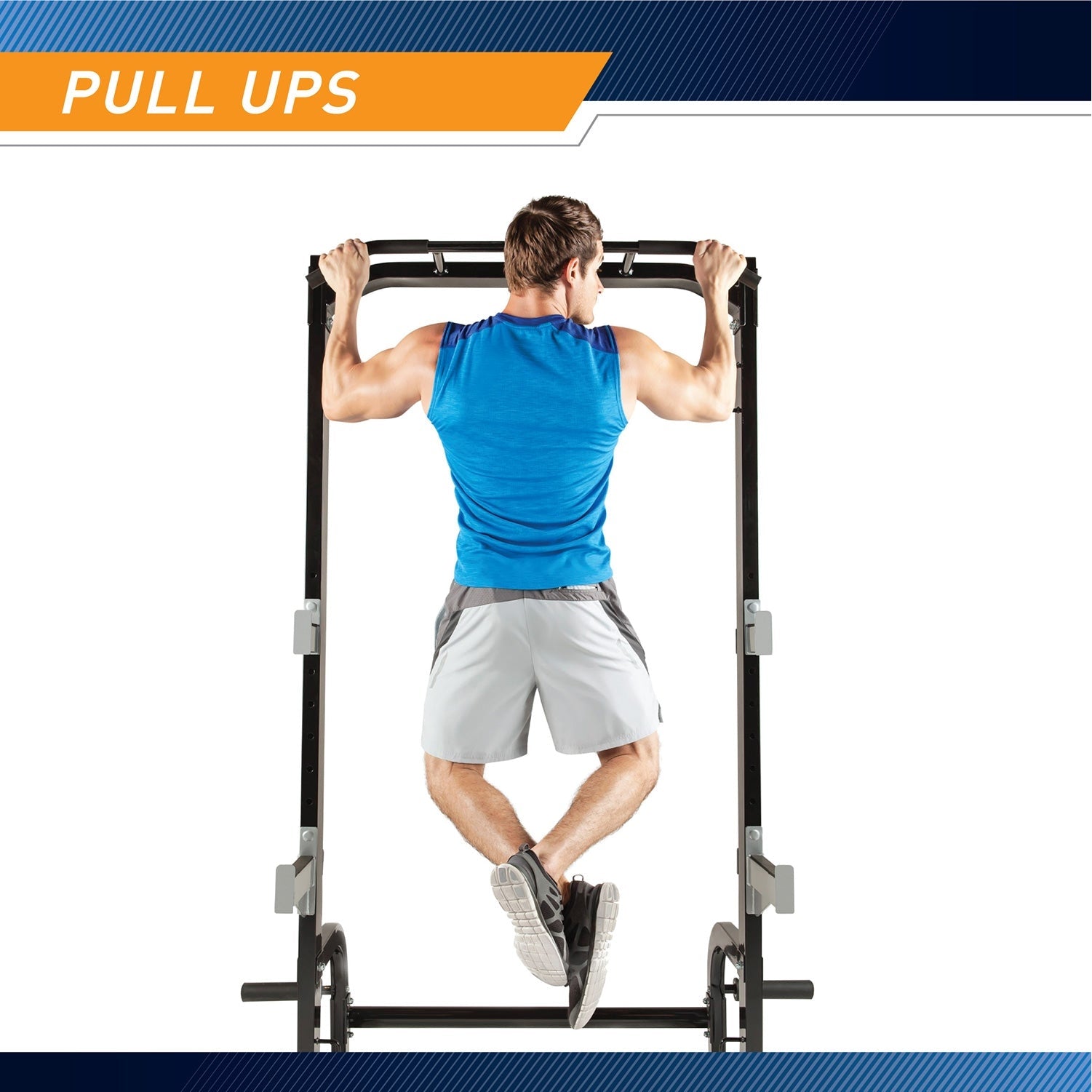Marcy SM-8117 Adjustable Squat Rack with Pull-Up Bar