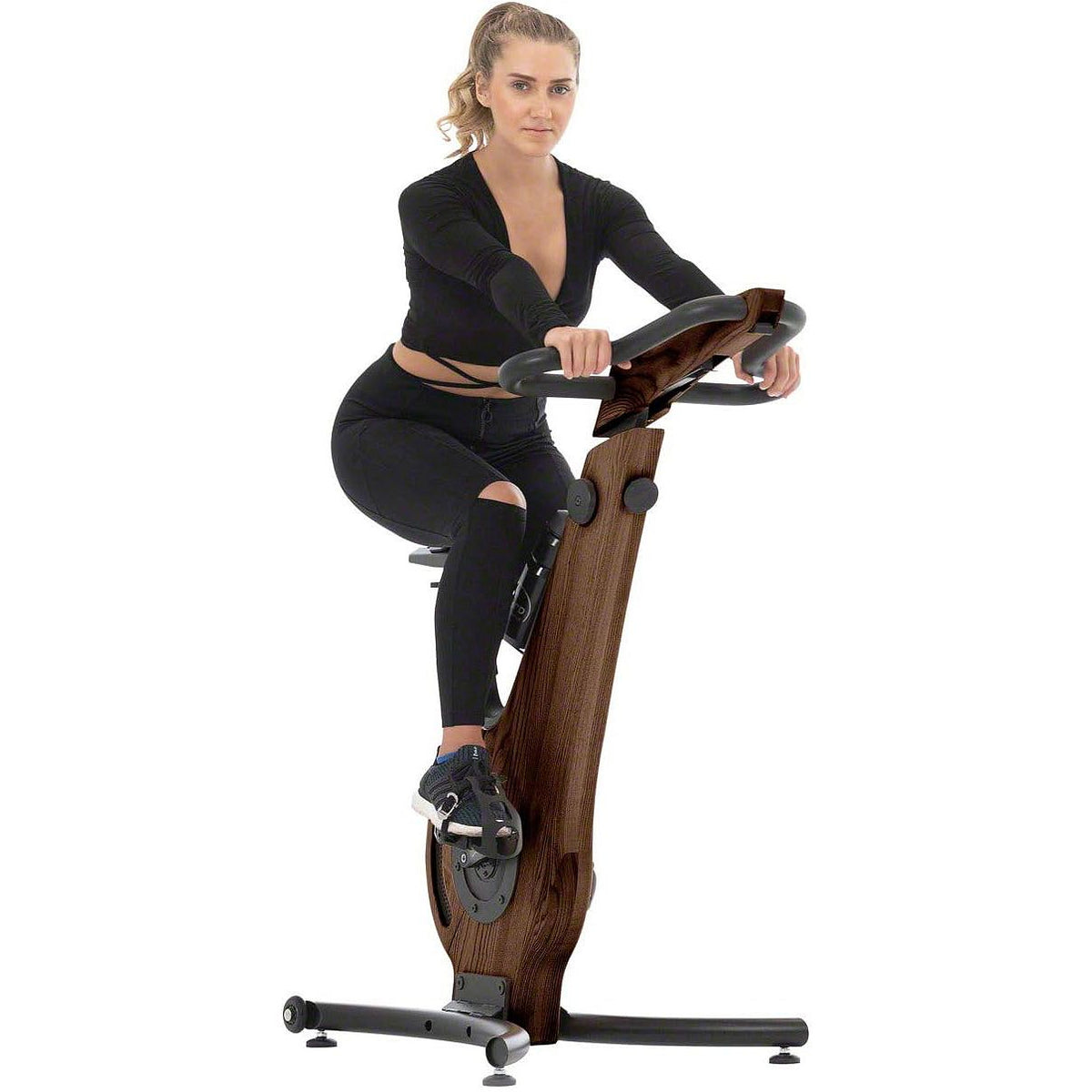 NOHrD Bike Walnut - Upright Exercise Bike for Home Cardio — view 4