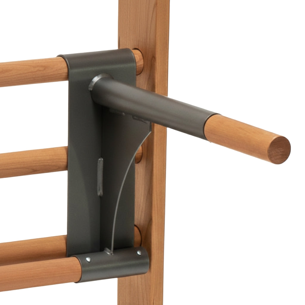 NOHrD Cherry Solid Wood WallBars - Premium Cherry Wood Swedish Fitness Ladder - 10 Bars — view 7