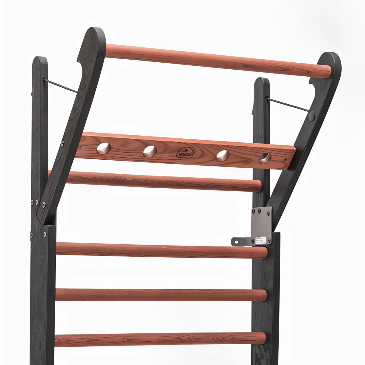 NOHrD Club Solid Wood WallBars - Professional Swedish Fitness Ladder - 10 Bars — view 2