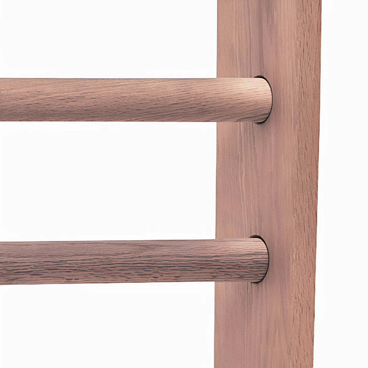 NOHrD Vintage Solid Wood WallBars - Classic Aged Finish Swedish Fitness Ladder - 10 Bars — view 6