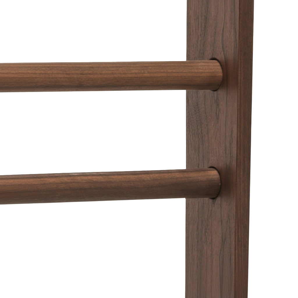 NOHrD Walnut Solid Wood WallBars - Premium Walnut Swedish Fitness Ladder - 10 Bars — view 6