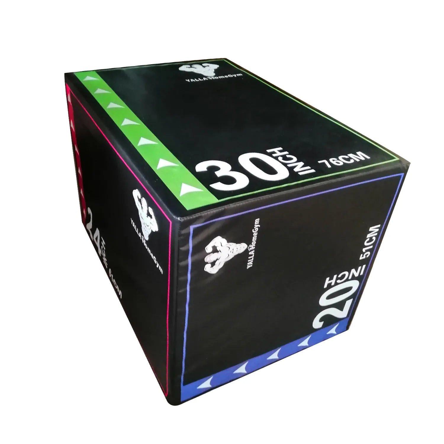 YALLA HomeGym 3 in 1 Soft Plyo Box, (30” x 24” x 20”)
