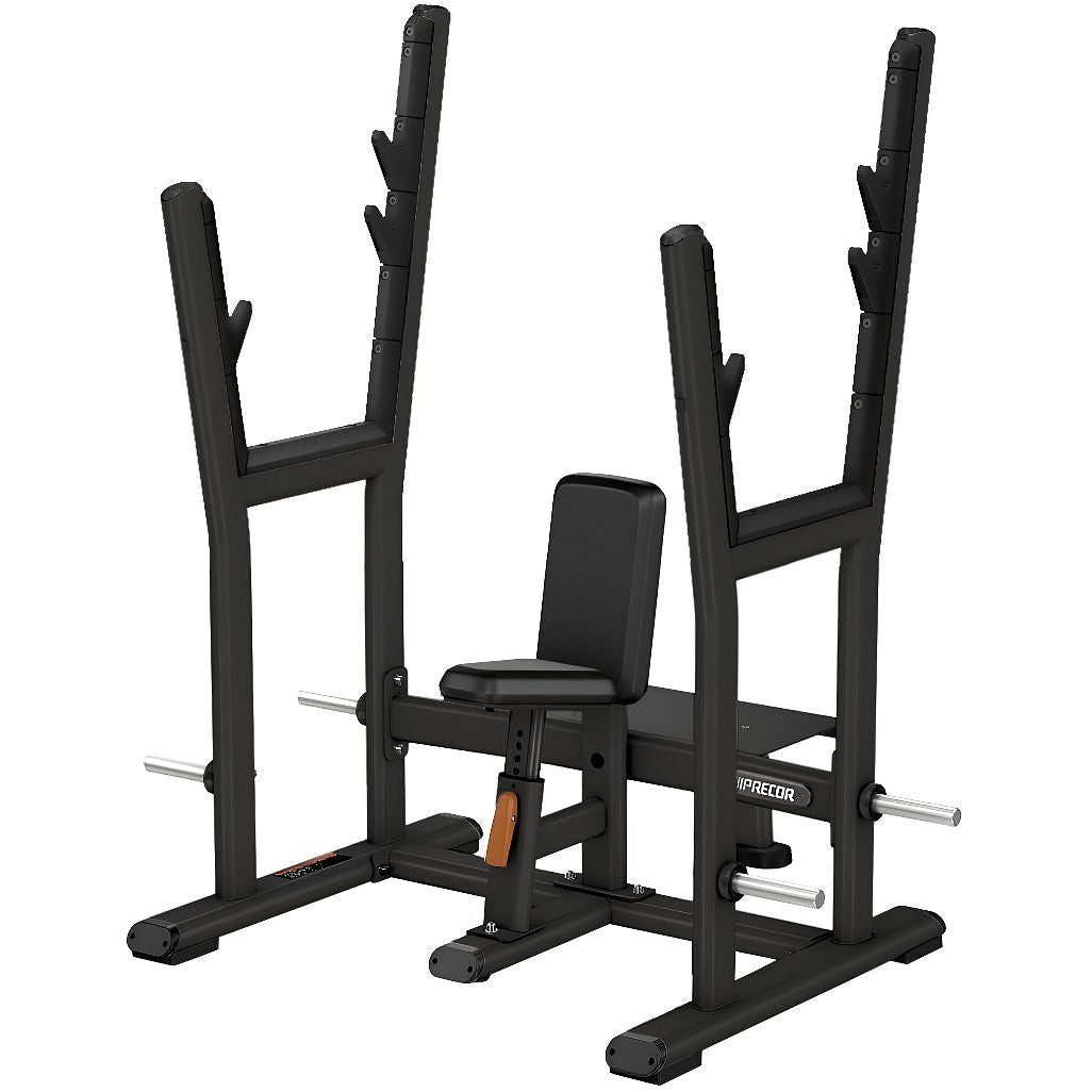 Precor DBR0507 Discovery Series Olympic Shoulder Press Bench - Black Pearl