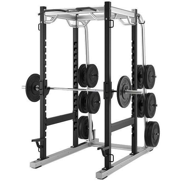 Precor DBR0610 Discovery Series Power Rack - Gloss Metallic Silver