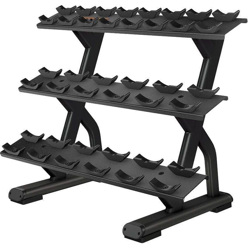 Precor DBR0813 Discovery Series Beauty Bell Rack - Black Pearl