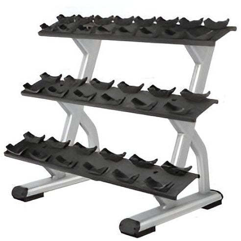 Precor DBR0813 Discovery Series Beauty Bell Rack - Gloss Metallic Silver