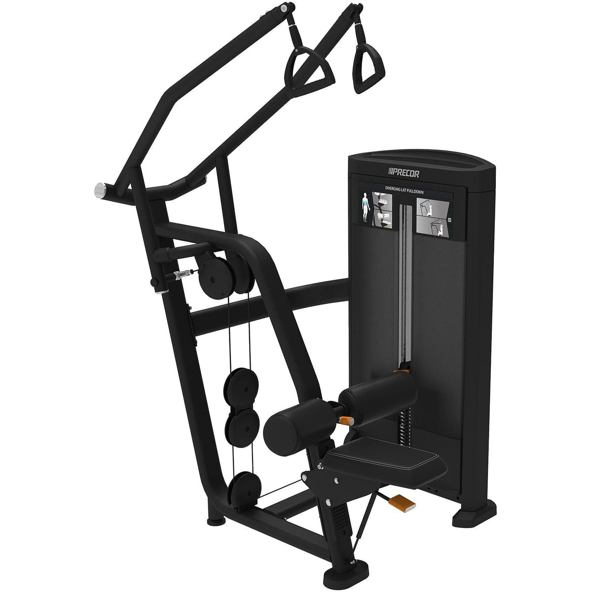 Precor RSL0314 Resolute Series Diverging Lat Pulldown - Black