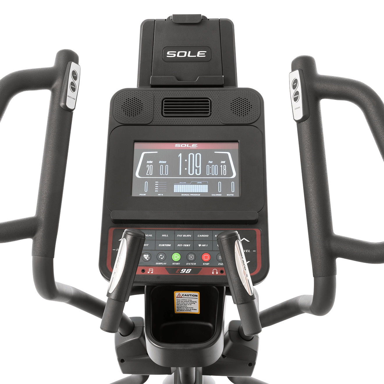 Sole Fitness E98 Elliptical Cross Trainer with 10.1" Display
