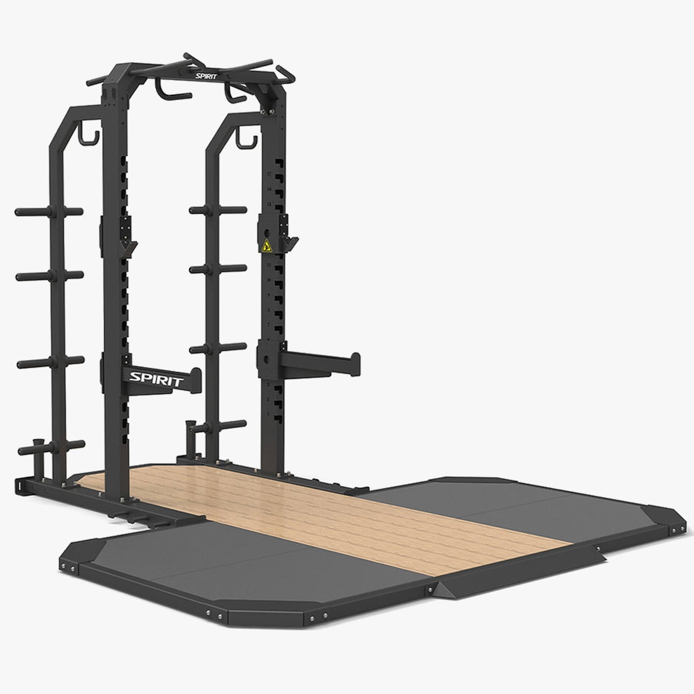 Spirit Fitness 4202-P Half Rack & Platform – 1 REP MAX Fitness