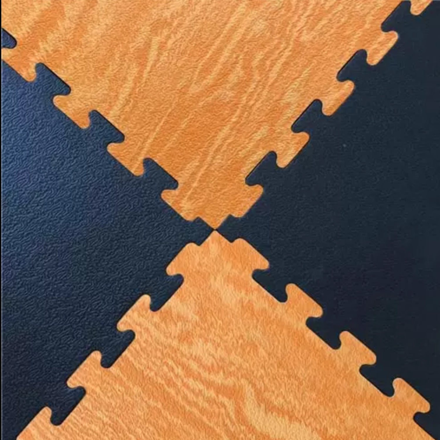 YALLA HomeGym 30MM Wooden Texture EVA Foam Interlocking Floor Mat